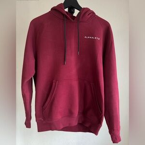 Alphalete Hoodie Pull Over Mens Medium Maroon